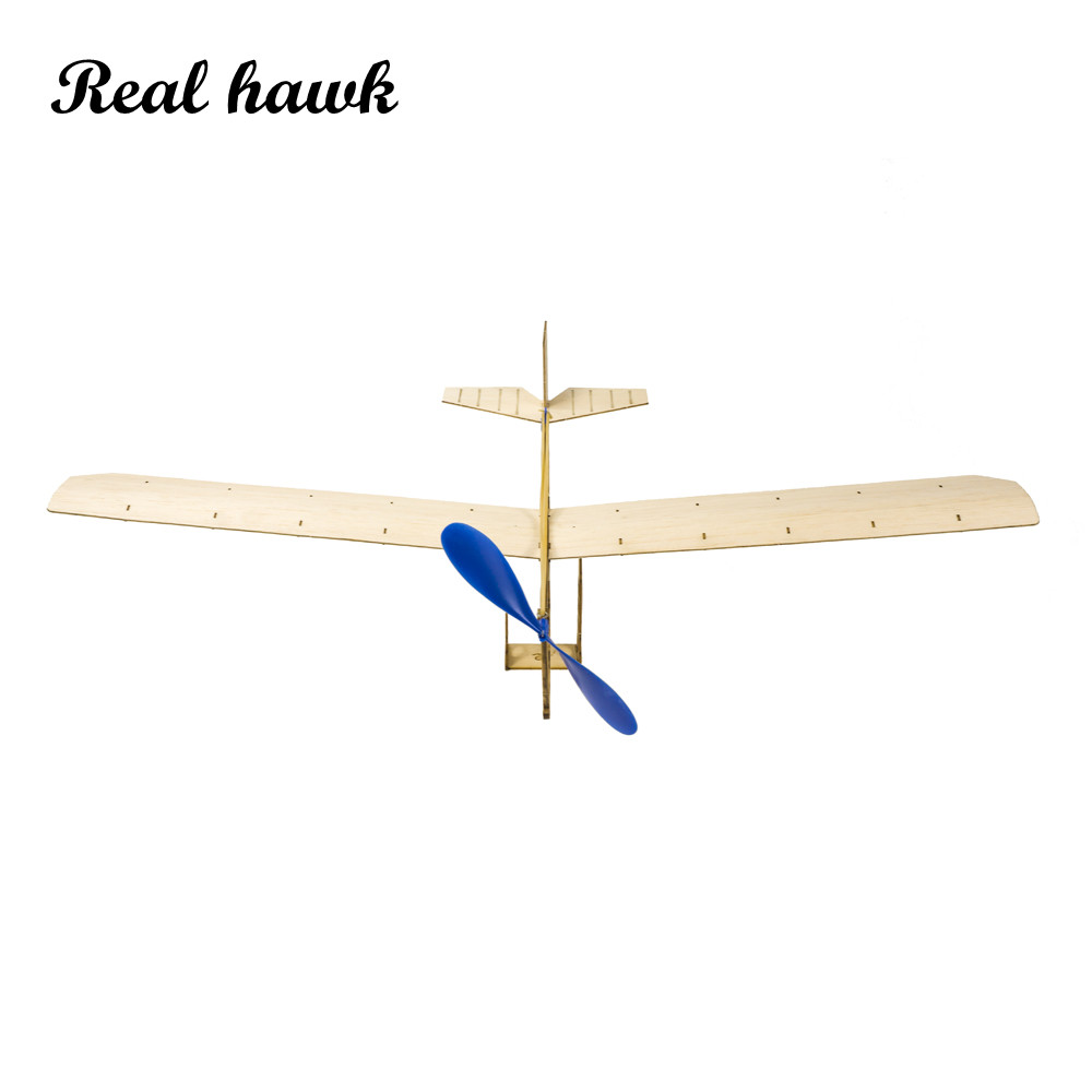 Model Kit Plane - STEM rubberen band aangedreven vliegtuigkit, doe-het-zelf