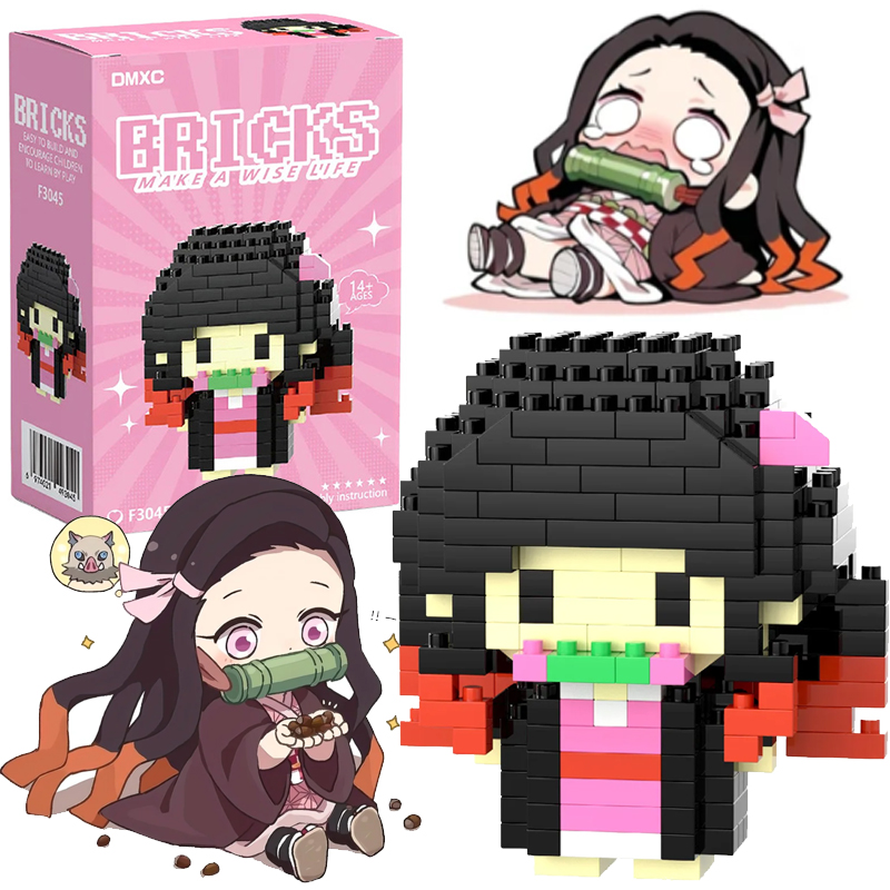Model Kit Nezuko - Demon Slayer Blok Micro Bouw Kamado