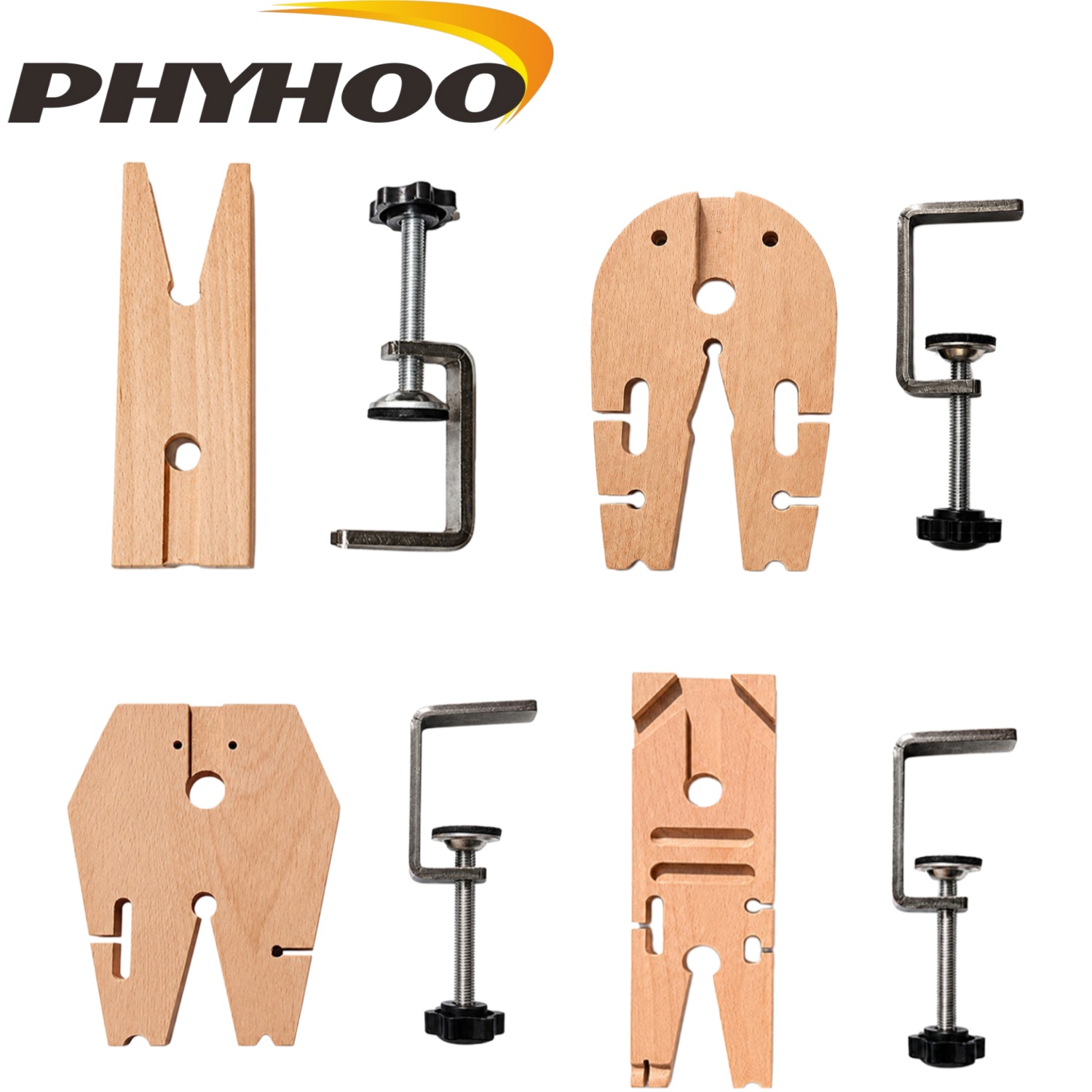 Model Kit Vise - PHYHOO Houten Mini Tafelklem Kleine Bankklem