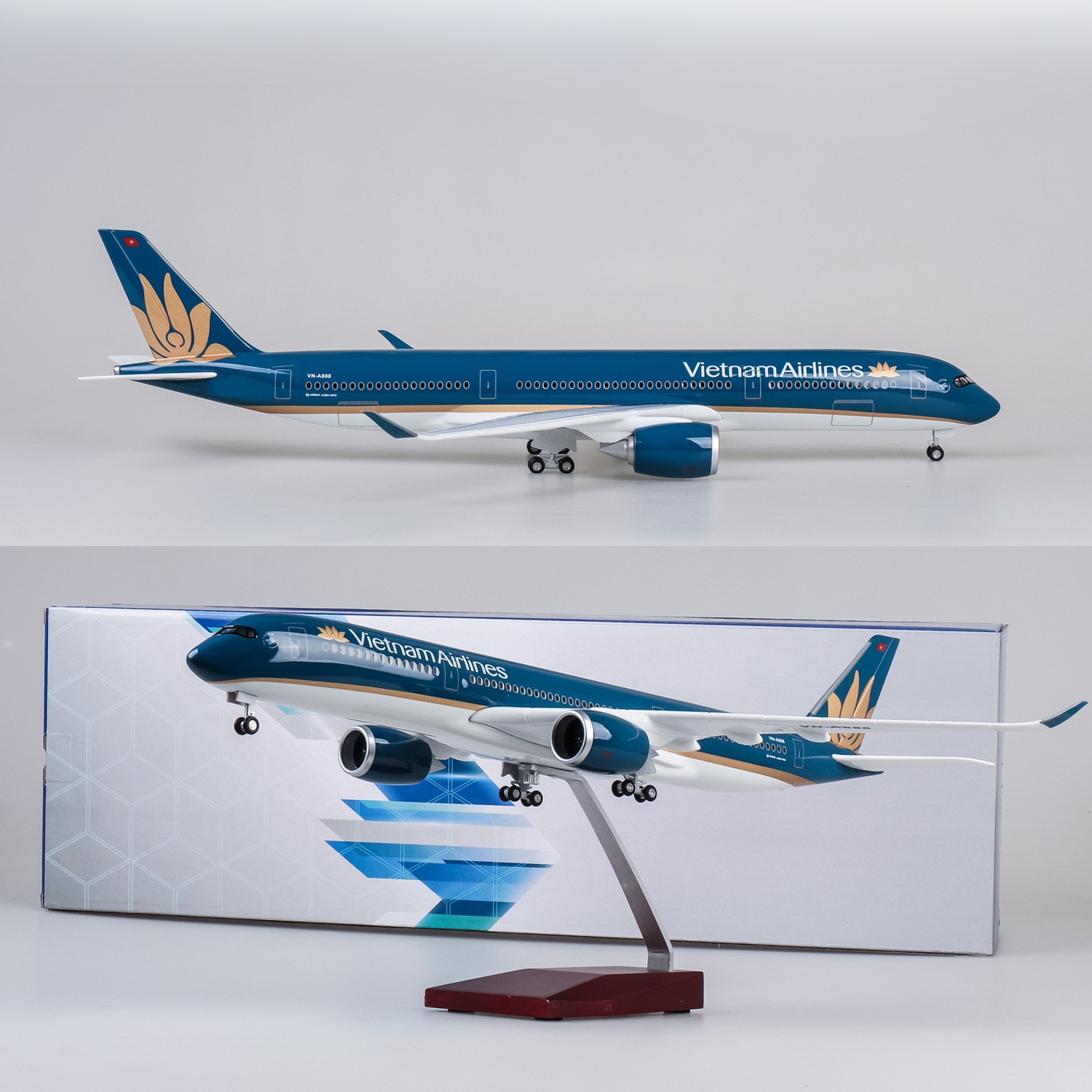 Model Kit Plane - 47cm Groot Schaalmodel Speelgoedvliegtuig Vietnam A350
