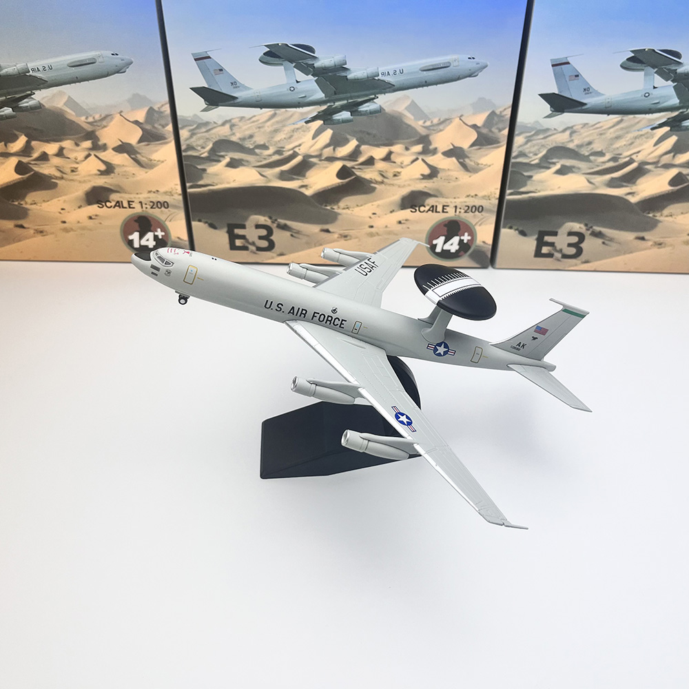 Model Kit Plane - 1/200 Schaal E3 Vliegtuig Diecast Afgewerkt