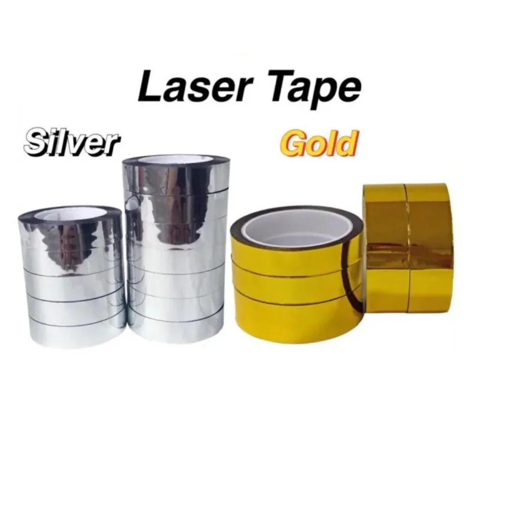 Masking Tape Thin - 50M Glitter Slank Goud Zilverfolie Washi
