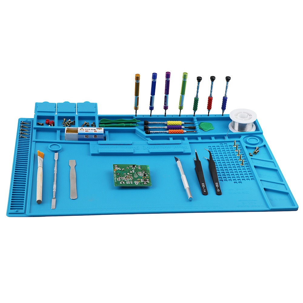 Model Kit Vise - Soldeerstationmat Siliconen werkmat Hittebestendig 932 °