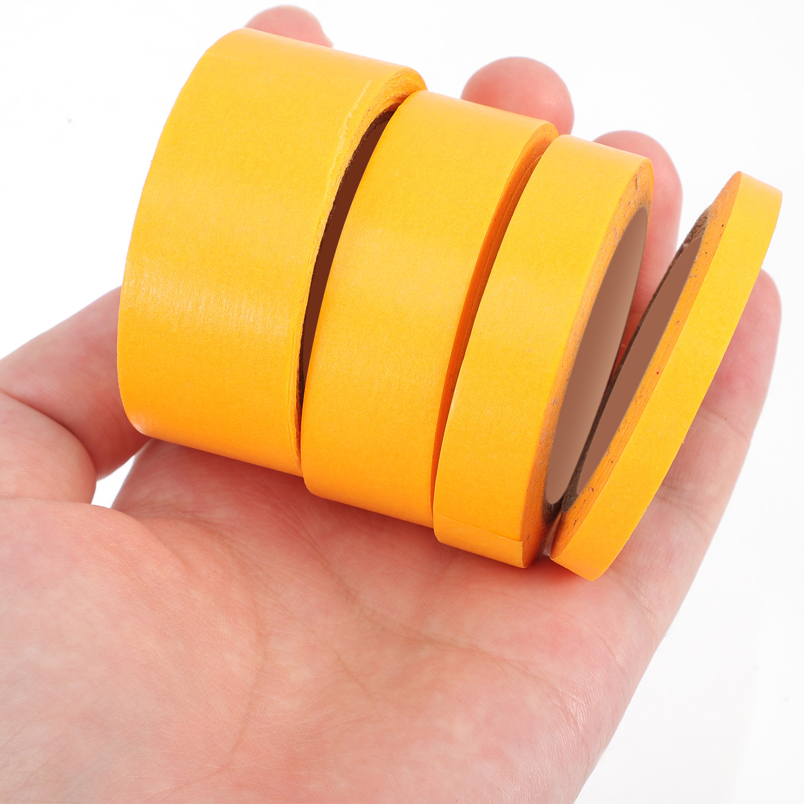 Masking Tape Thin - 4 rollen schildersmaskeringstape, fijne lijntape, dunne