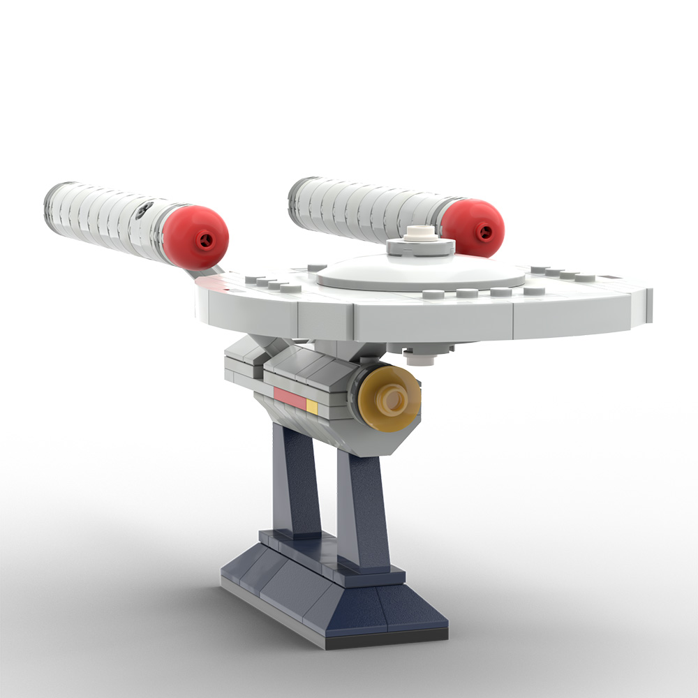 Model Kit Uss Enterprise - Legendarisch Galaxy Exploration Starship MOC-model, iconische