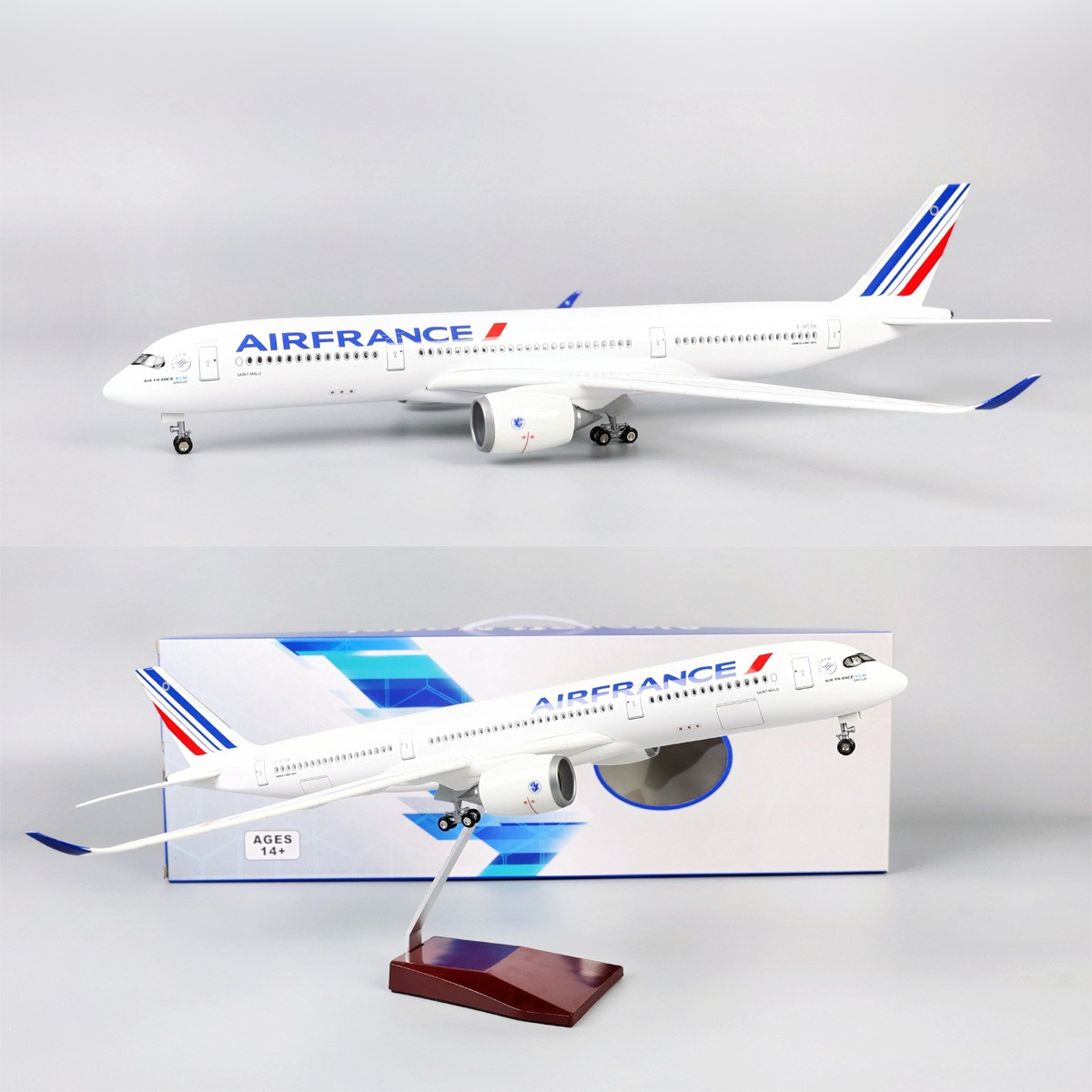 Model Kit Plane - 47cm Air France A350 Modelvliegtuig met