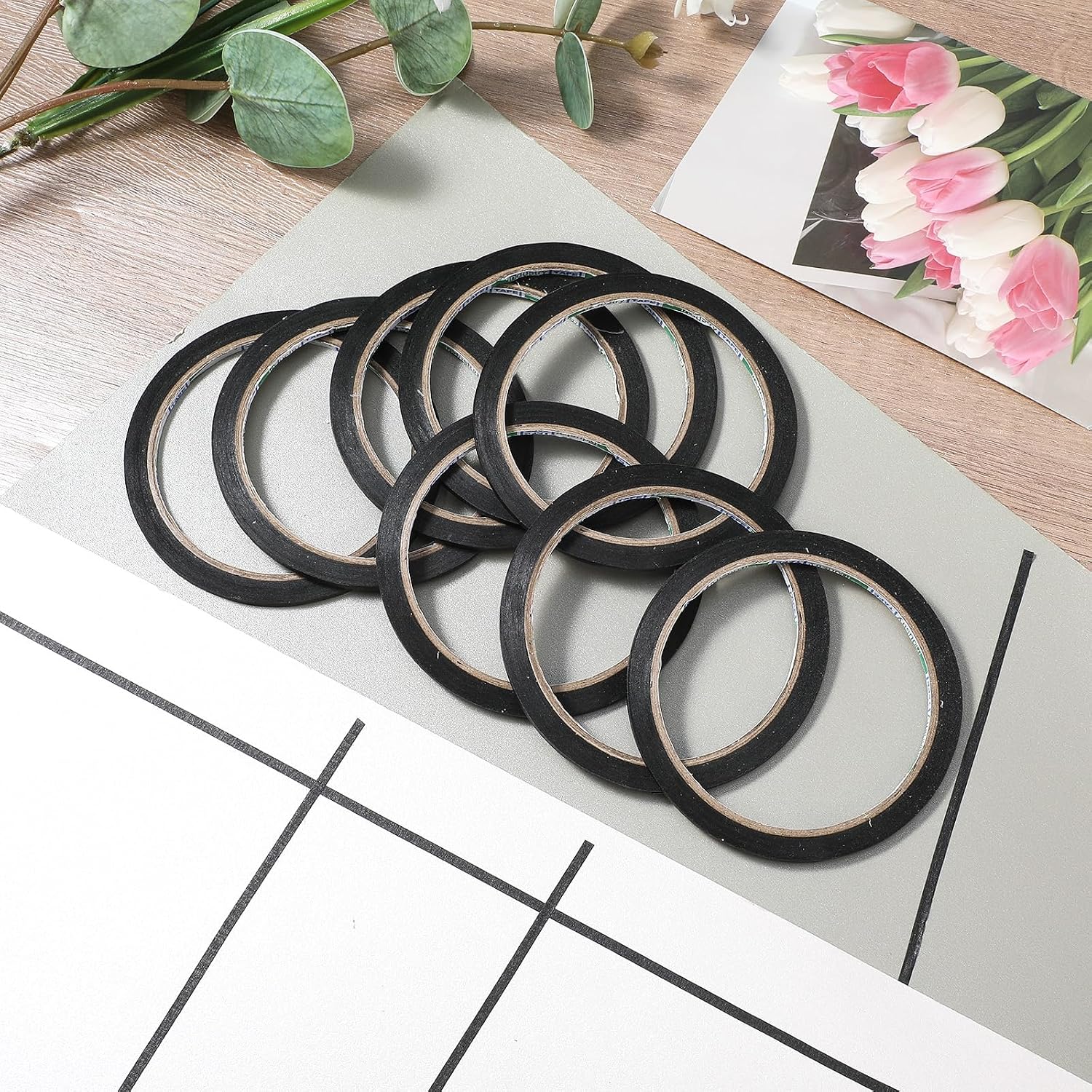 Zwarte dunne papieren afplakta - Masking Tape Thin recensie en prijs