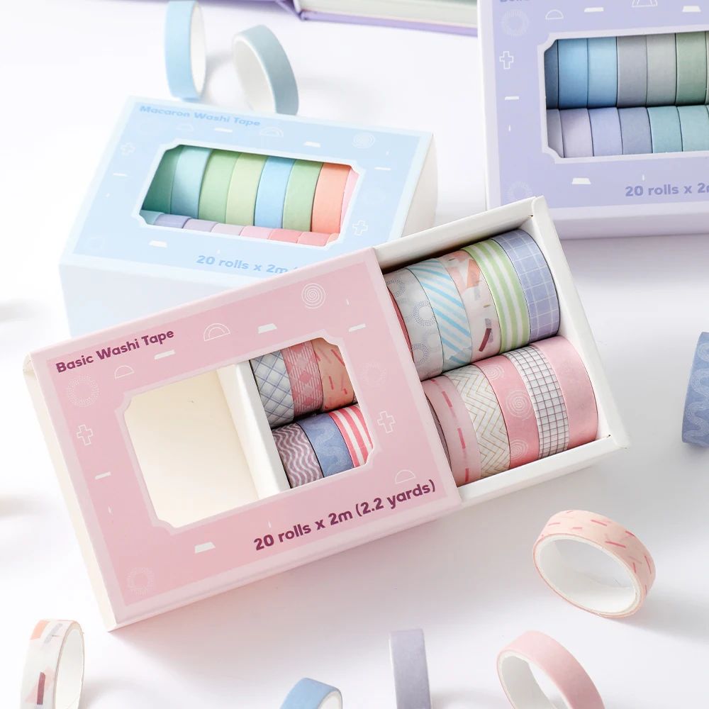 20 rollen kleurrijke slanke wa - Masking Tape Thin recensie en prijs
